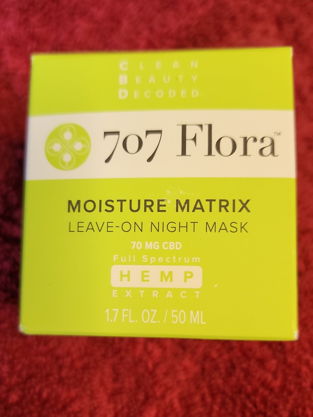 707 FLORA Moisture Matrix Leave-On Night Mask - Green